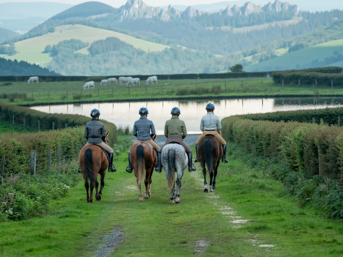 Balade à cheval dans l'Ain, autour de Échenevex